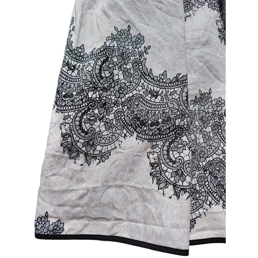 Cleo Black Cream Fit and Flare Cocktail Dress - Picture 4 of 9